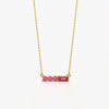 Pink Multi-Shape Bar Necklace
