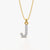 Pave Letter J Necklace