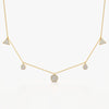 Sparkling Mixed Shape Drop Necklace