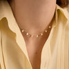Classic Bezel Drop Necklace