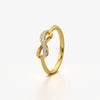 Diamond Encrusted Infinity Ring