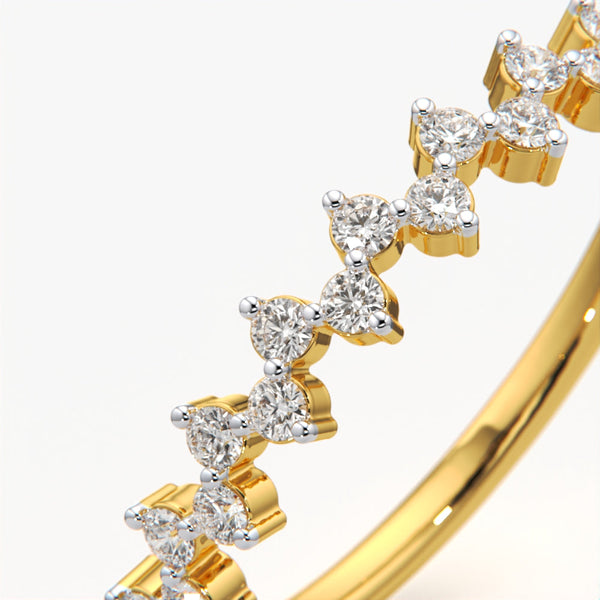 Pave Zig Zag Stacking Ring