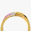 Pink Pave Twist Ring