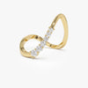Open V Curve Ring