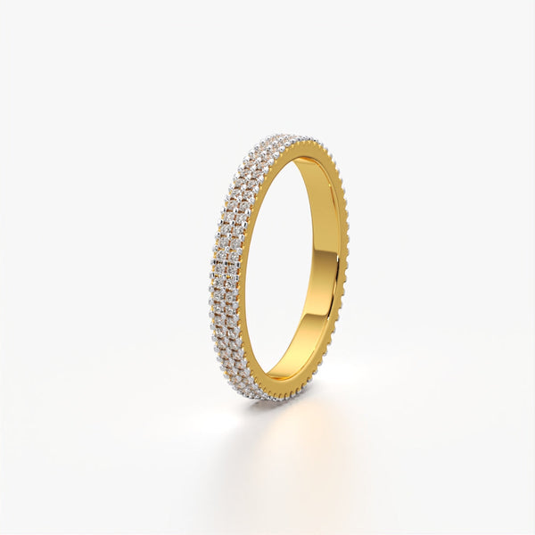 Double Pave Eternity Band