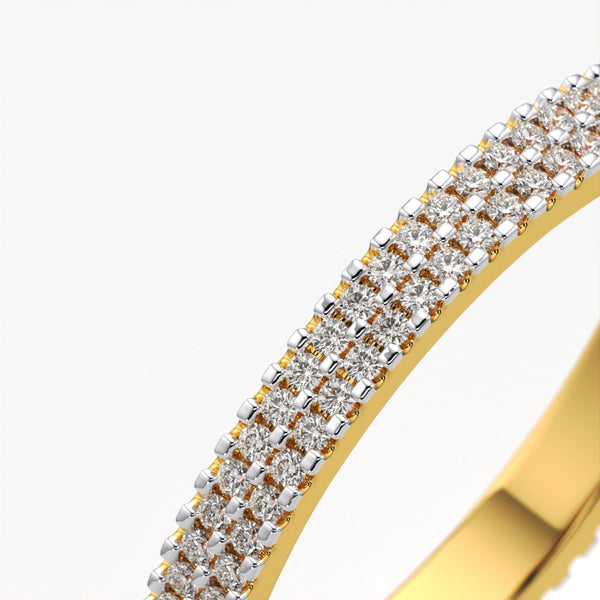 Double Pave Eternity Band