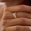 Fluid Wave Duo Ring