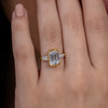 Bezel Set Emerald Cut & Baguette Ring