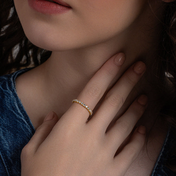 Alternating Eternity Band