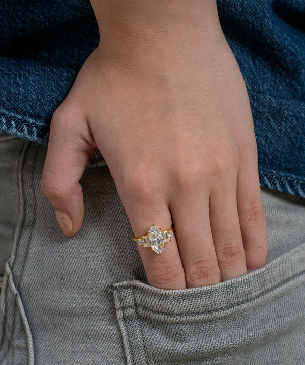 Marquise & Baguette Vintage Ring