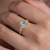 Radiant Cut Trilogy Pave Ring