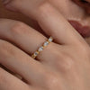 Delicate Pear Eternity Ring