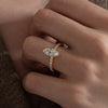 Marquise Pave Solitaire Ring