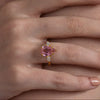 Pink Pear Trilogy Ring