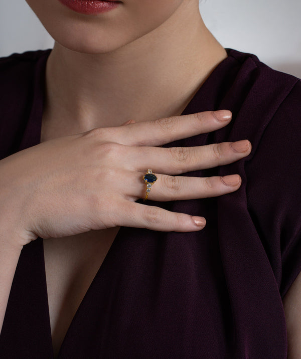 Classic Oval Cluster Ring