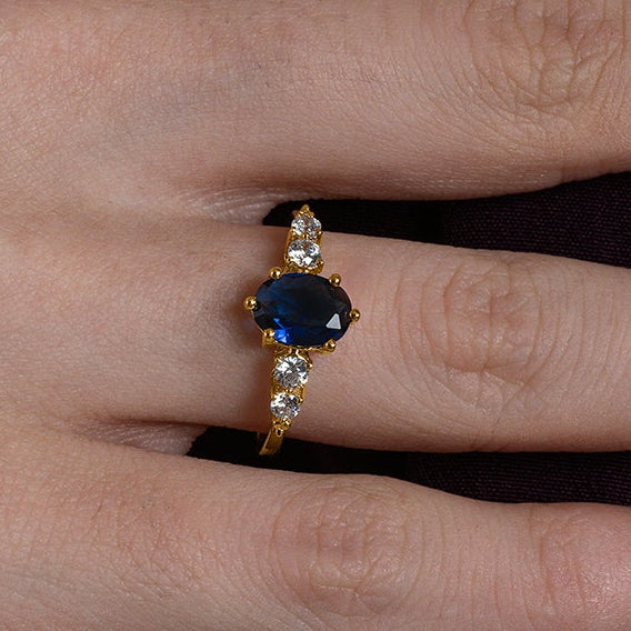 Classic Oval Cluster Ring