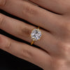Radiant Cut Side Cluster Ring