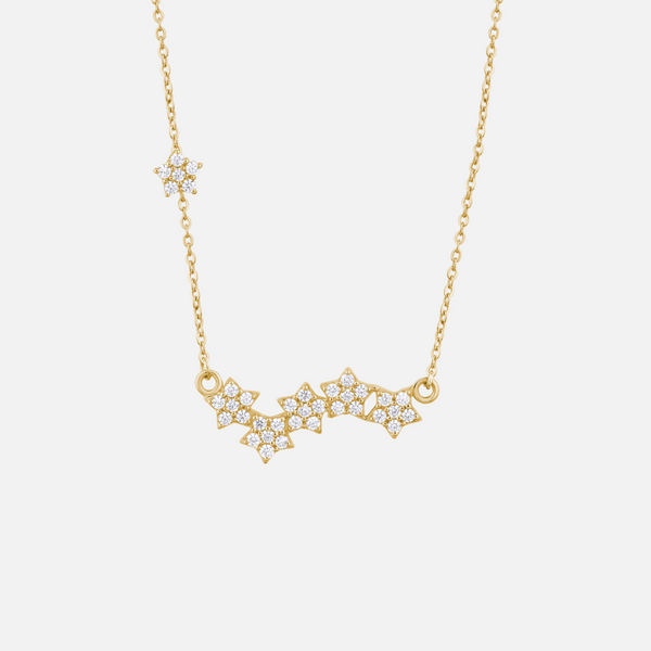 Asymmetric Star Trail Necklace