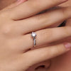 Solitaire Wave Ring