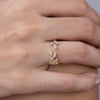 Pave Open Leaf Ring
