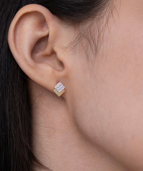 Modern Geometric Square Pendant Set