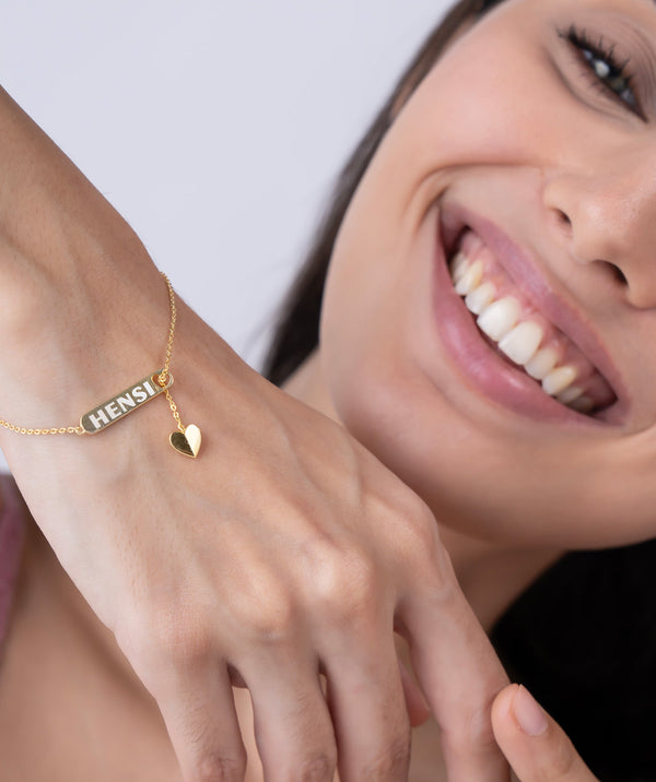 Personalized Name Bar Bracelet