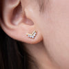 Dainty Cluster Chevron Studs
