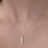 Sleek Pave Bar Pendant
