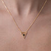 Geometric Maze Triangle Necklace