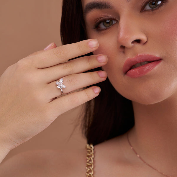 Multi-Stone Butterfly Ring