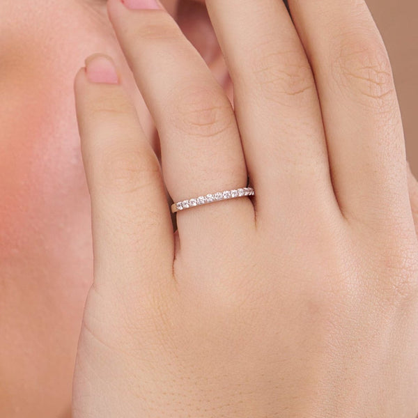 Half Eternity Stacking Ring