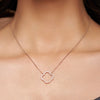 Open Clover Pave Necklace
