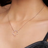 Open Clover Pave Necklace