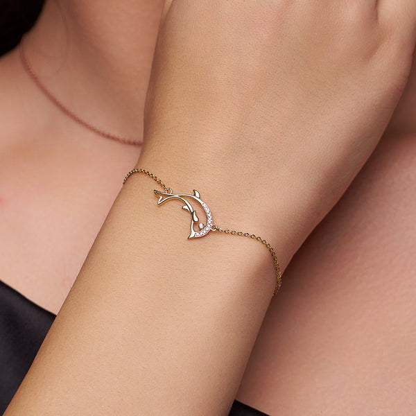 Pave Dolphin Bracelet