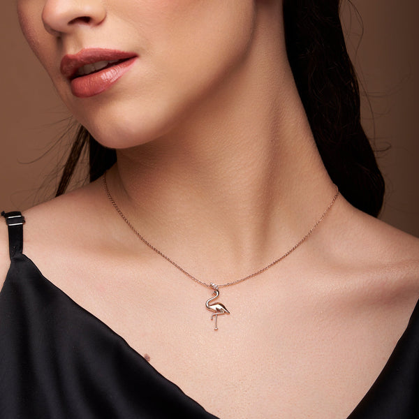 Golden Flamingo Necklace
