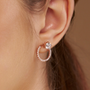 Solitaire & Pave Jacket Earrings