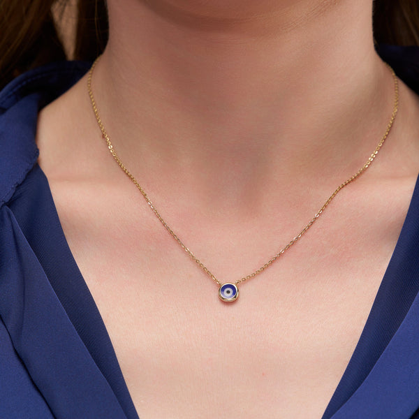 Classic Round Evil Eye Necklace