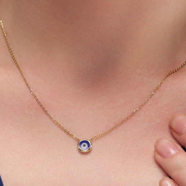 Classic Round Evil Eye Necklace