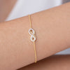 Pave Twisted Infinity Bracelet
