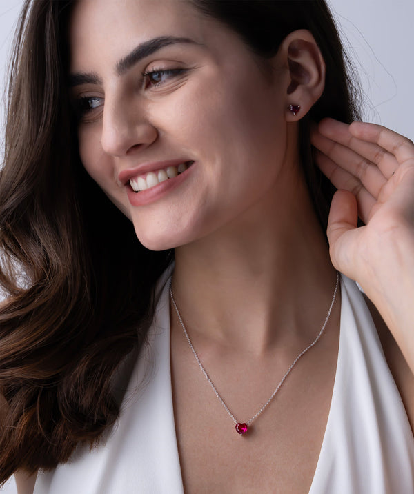 Red Heart 18K Gold Vermeil Spark Set