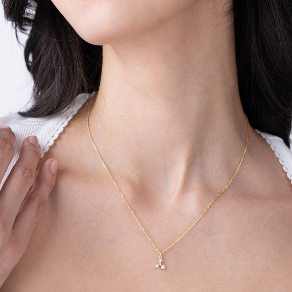 Dainty Geometric Cluster Pendant