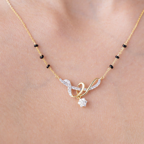 Swirling Ribbon Mangalsutra