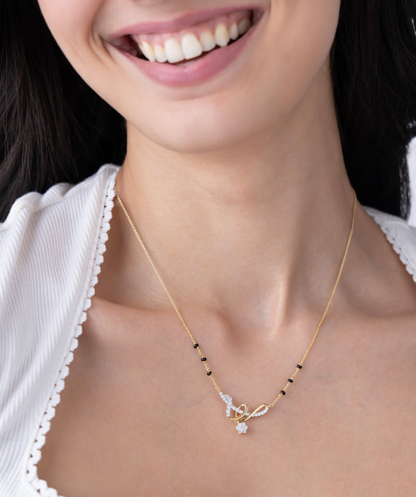 Swirling Ribbon Mangalsutra