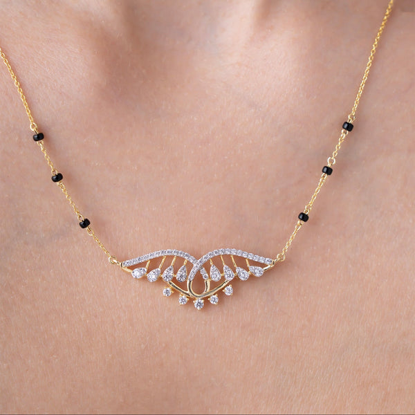 Sparkling Wing Modern Mangalsutra