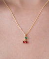 Sweet Cherry Crystal Necklace
