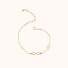 Infinity Two-Initial Bracelet
