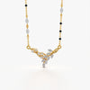 Crystal Leaf Vine Mangalsutra