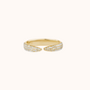 Pave Tapered Open Ring