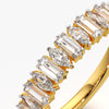 Sparkling Baguette Marquise Wedding Band