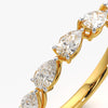 Delicate Pear Eternity Ring